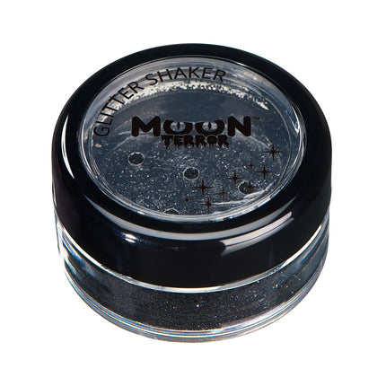 Moon Terror Halloween Glitter Shakers Midnight Black 5g