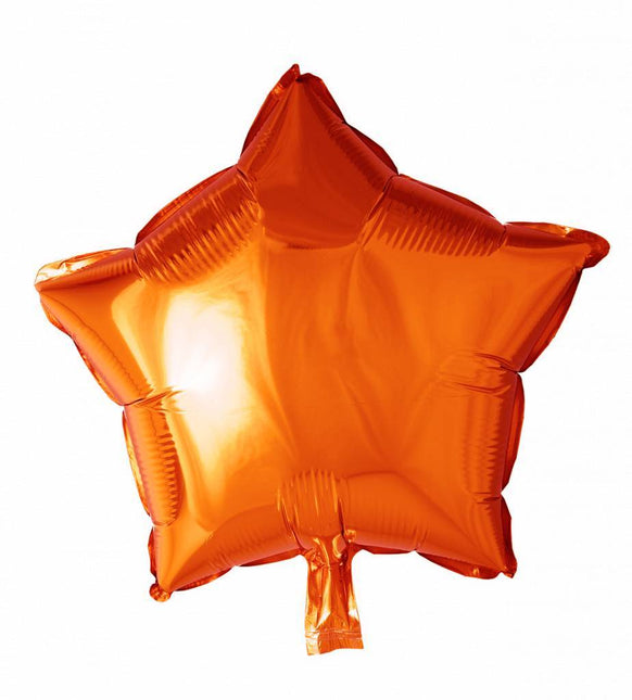 Palloncino ad elio Star Orange 46 cm vuoto