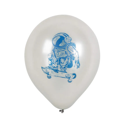 Palloncini per feste spaziali bifacciali 25 cm 6 pezzi