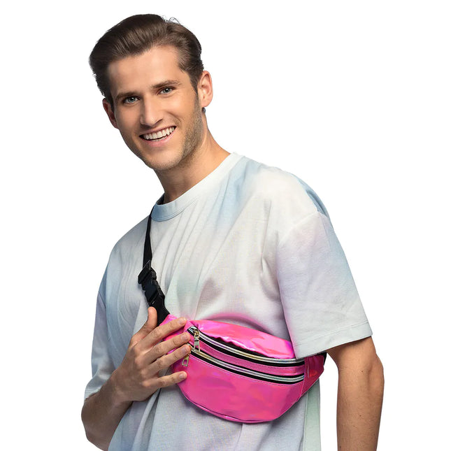 Borsa Hip rosa olografica