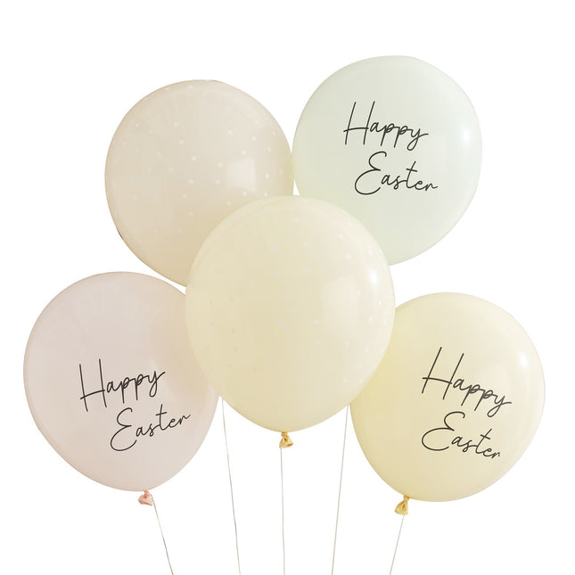 Palloncini di Pasqua Happy Easter 30cm 5pz