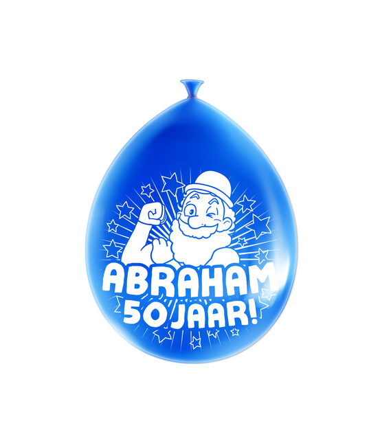 Palloncini Abraham 50 Anni 30cm 8pz