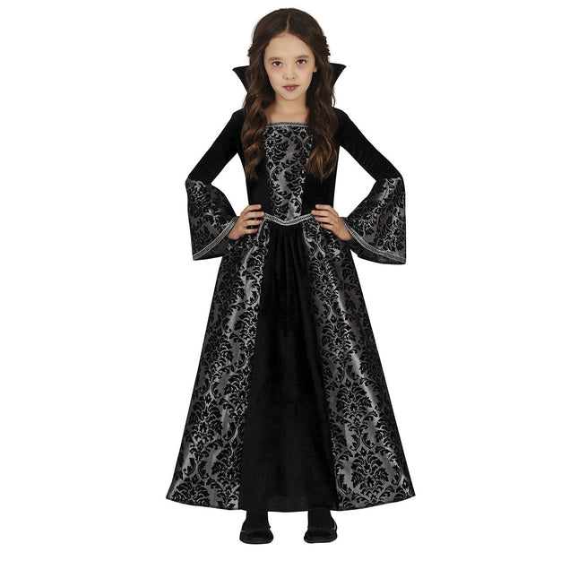 Costume di Halloween da vampiro per ragazza, argento