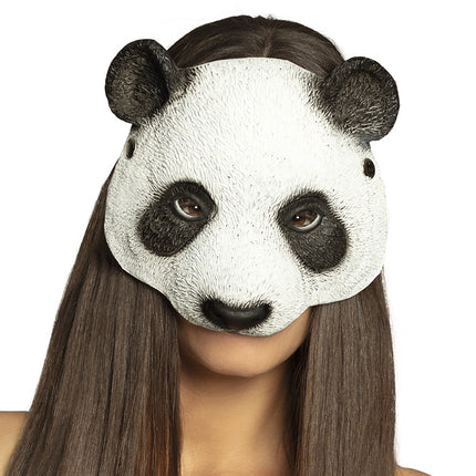 Mezza maschera Panda di peluche