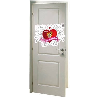 Cartello per porta Love Is To Be Married 45cm