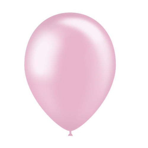 Palloncini rosa chiaro metallizzati 25cm 10pz