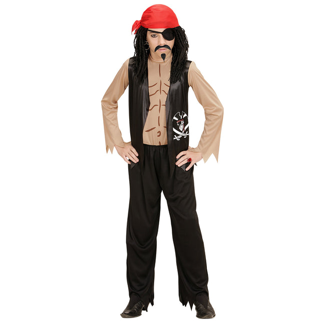 Costume da pirata ragazzo 2 pezzi