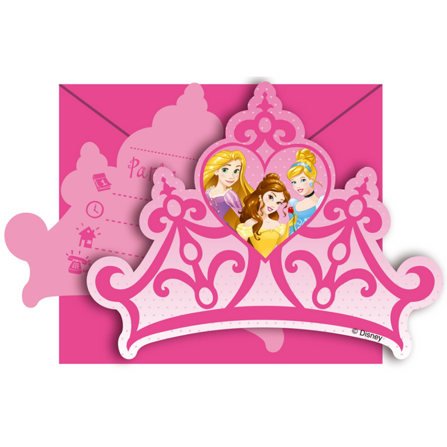 Inviti Principesse Disney 6 pezzi