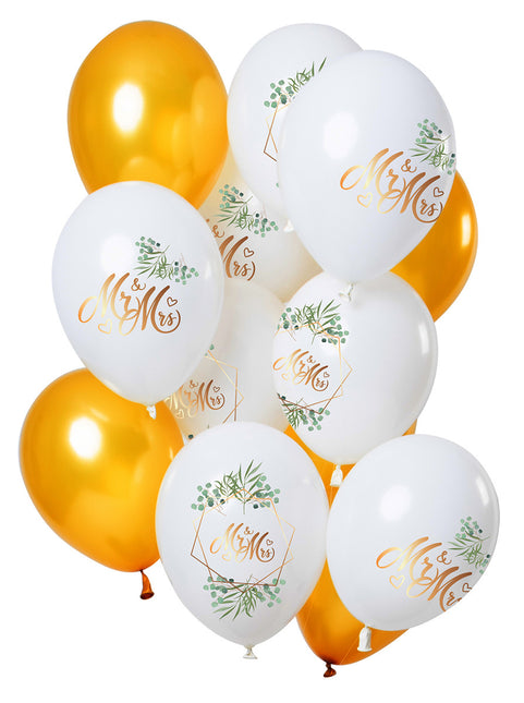 Palloncini matrimonio Mr & Mrs 30cm 12pz