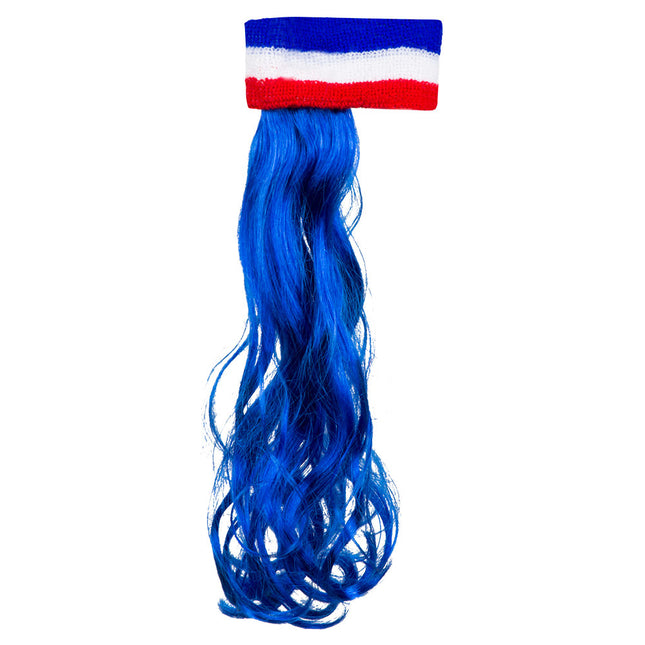 Cerchietto Francia Capelli Blu