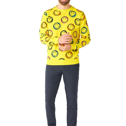 Maglione Smiley Smudge da uomo OppoSuits