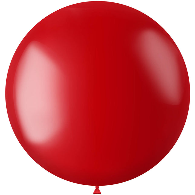 Palloncino rosso metallizzato rosso fuoco 80 cm