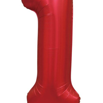 Palloncino a figura rossa 1 anno lucido 86 cm