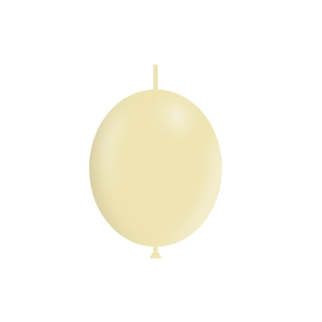 Palloncini a bottone gialli pastello 30cm 50pz