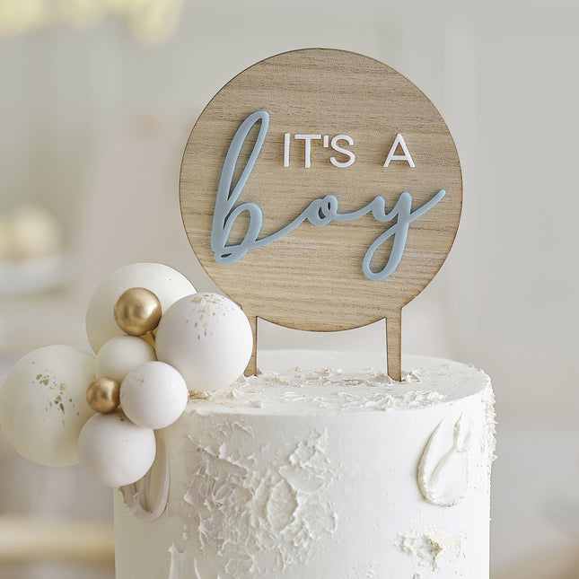 Topper per torta Baby Shower It's A Boy