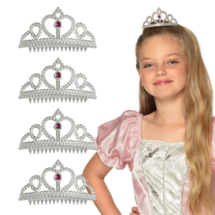 Cerchietto per capelli delle principesse 4 pezzi