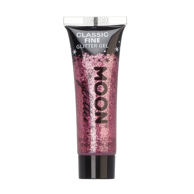 Moon Glitter Classic Fine Glitter Gel Rosa 12ml