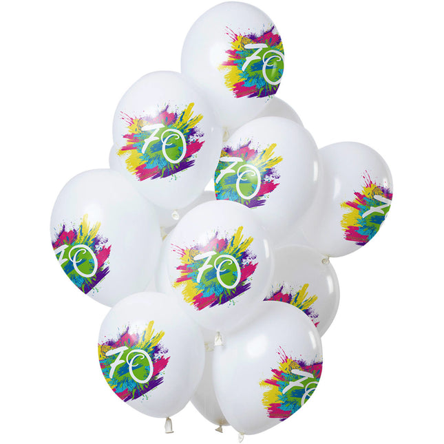 Palloncini Festa 70 Anni 30cm 12pz