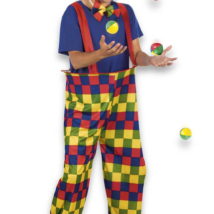 Costume da clown colorato M/L