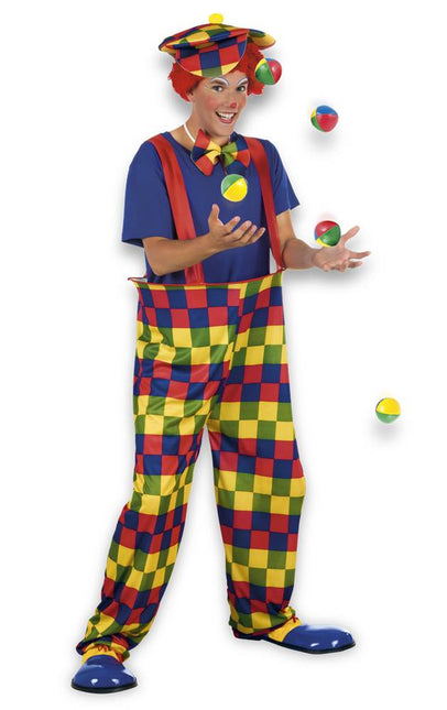 Costume da clown colorato M/L