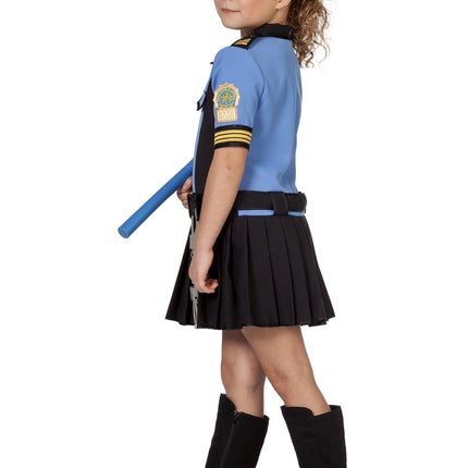 Tuta della polizia ragazza blu