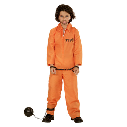 Costume da cattivo bambino arancione