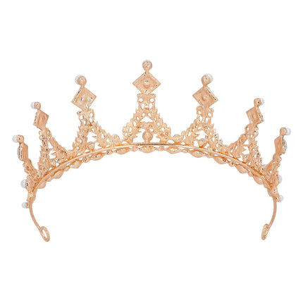 Tiara in metallo oro rosa