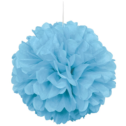 Pompon azzurro 20 cm 3 pezzi