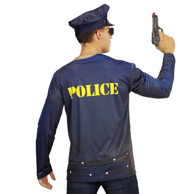 Camicia polizia uomo blu