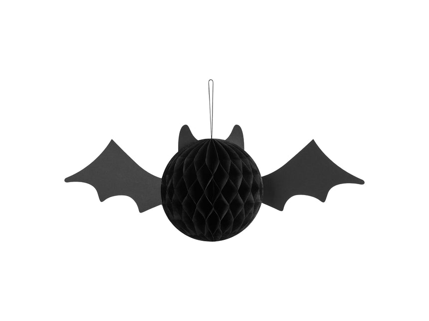 Pipistrello di Halloween a nido d'ape 45 cm