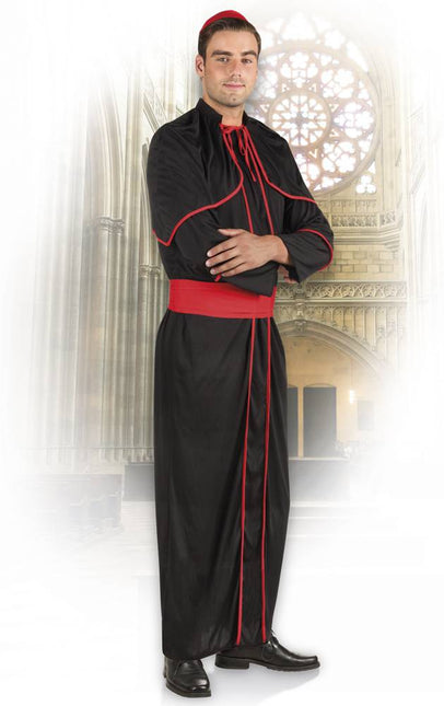 Costume da cardinale nero M/L