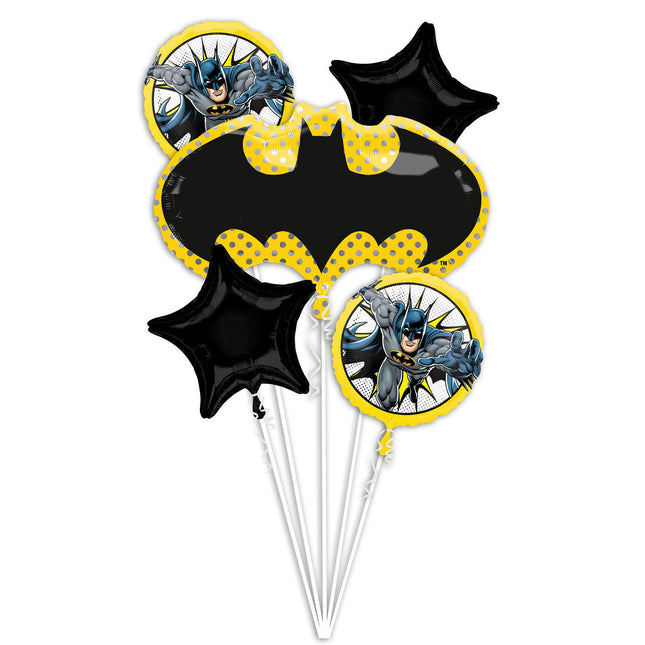 Set di palloncini ad elio Batman 5 pezzi