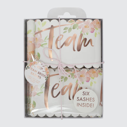 Sash Team Bride Flowers 75cm 6pz