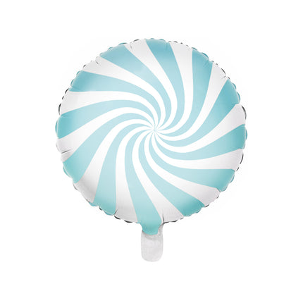 Palloncino ad elio azzurro a spirale 45 cm vuoto