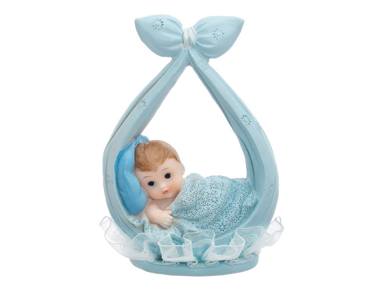 Cake topper Bambino con sciarpa 11 cm