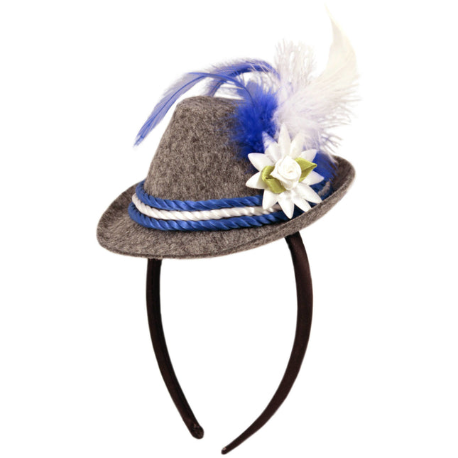 Cerchietto Oktoberfest Cappello Tiroler Blu