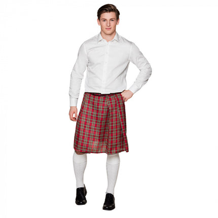 Kilt scozzese rosso