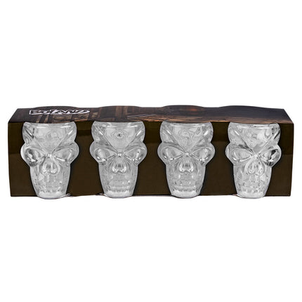 Bicchieri Halloween Skull 50ml 4 pezzi