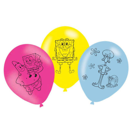 Palloncini Spongebob 27,5 cm 6 pezzi