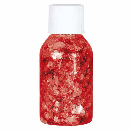 Gel glitterato rosso