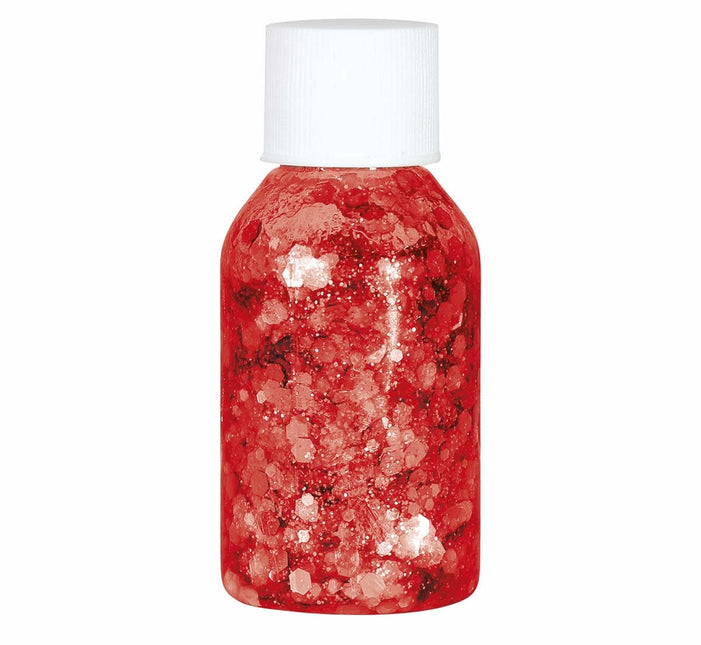 Gel glitterato rosso