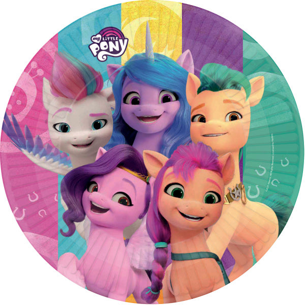 Piatti My Little Pony rotondi 23 cm 8 pezzi