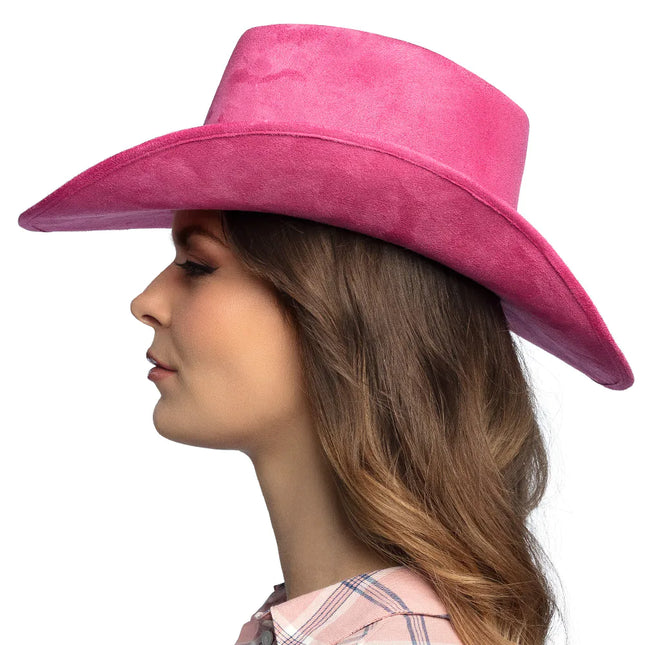 Cappello da Cowboy Rosa Luxe