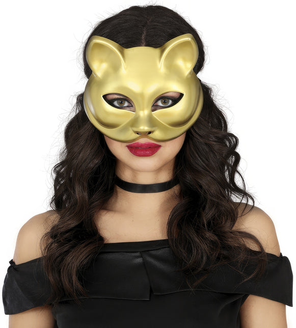 Maschera occhi di gatto oro