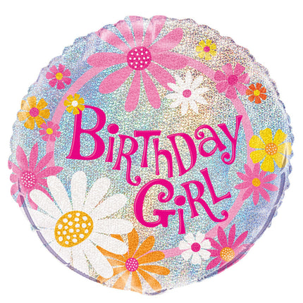 Palloncino ad elio compleanno ragazza 45cm vuoto