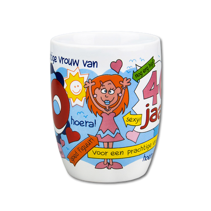 Tazza 40 Years Woman 12cm