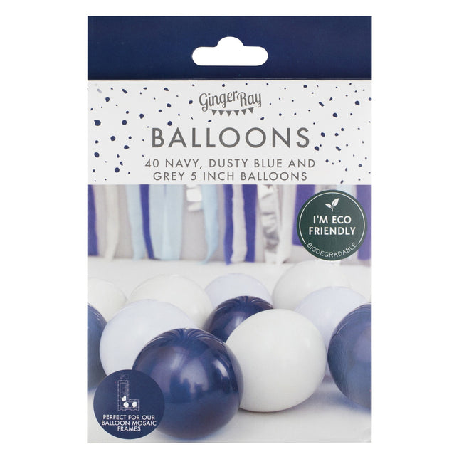 Palloncini blu 13cm 40pz