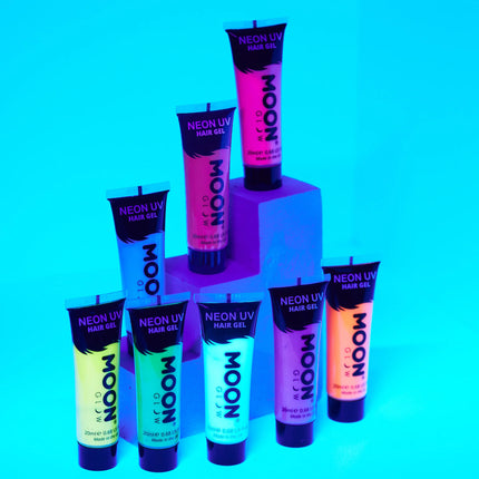 Moon Glow Neon UV Gel per capelli giallo intenso 20ml