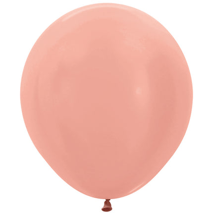 Palloncini metallizzati oro rosa 45cm 25pz