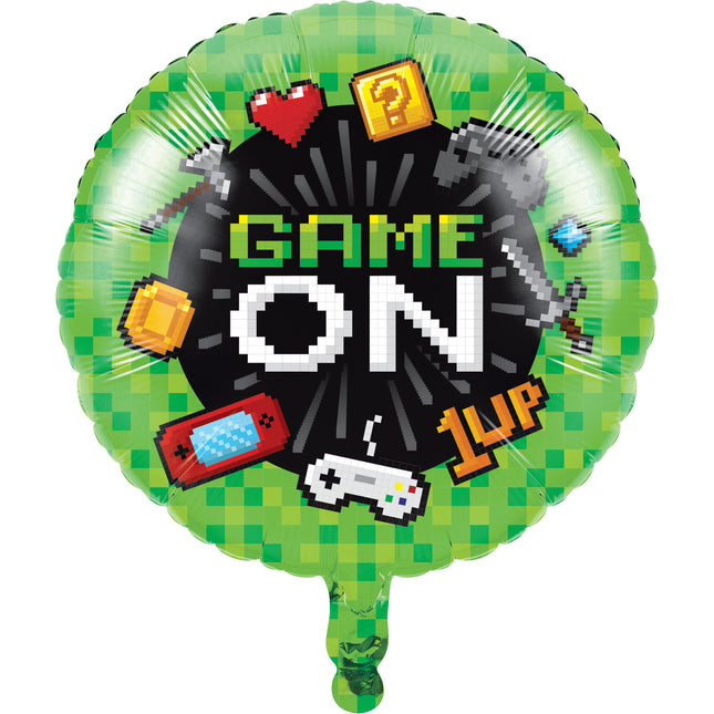 Palloncino ad elio Gaming Party vuoto 45 cm